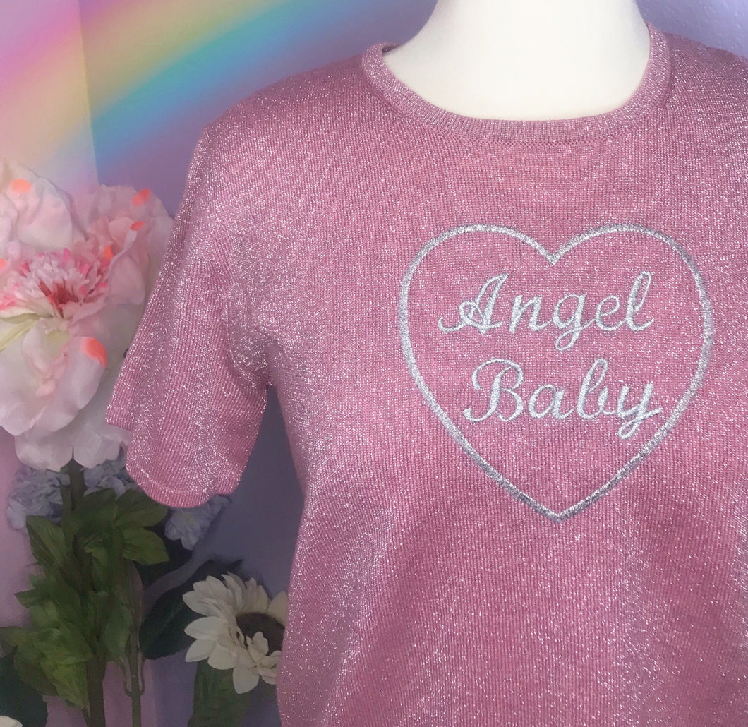Angel Baby Upcycled Top Size 16W / 42” Bust